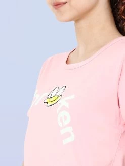 Shyaway Light Green Broken Egg Print Nightwear Pyjama Set -Shyaway shypj032 lightgreen close 1 1