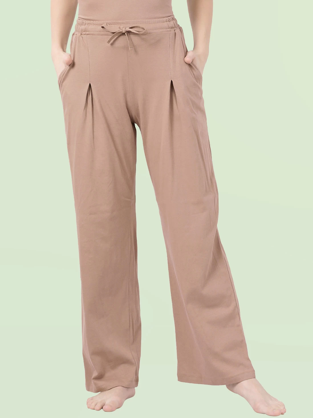 Shyaway Fenugreek Skin Solid Sleeveless Pyjama Set 7 Shyaway Fenugreek Skin Solid Sleeveless Pyjama Set - Image 5