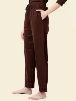 Shyaway Chocolate Brown Lapel Neck Full Sleeve Pyjama Set 14 Shyaway Chocolate Brown Lapel Neck Full Sleeve Pyjama Set -Shyaway shypj102 chocolatefonda 5