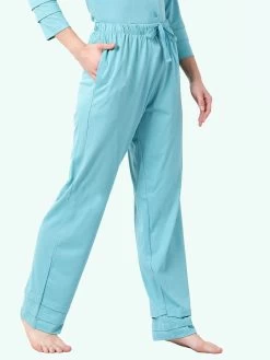 Shyaway Island Paradise Blue Lapel Neck Full Sleeve Pyjama Set 12 Shyaway Island Paradise Blue Lapel Neck Full Sleeve Pyjama Set -Shyaway shypj102 islandparadise 5
