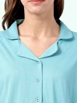 Shyaway Island Paradise Blue Lapel Neck Full Sleeve Pyjama Set 13 Shyaway Island Paradise Blue Lapel Neck Full Sleeve Pyjama Set -Shyaway shypj102 islandparadise 6