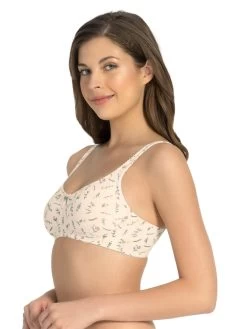 Amante Pearled Ivory Printed Side Encircled Magic Shaper Bra -Shyaway side 10