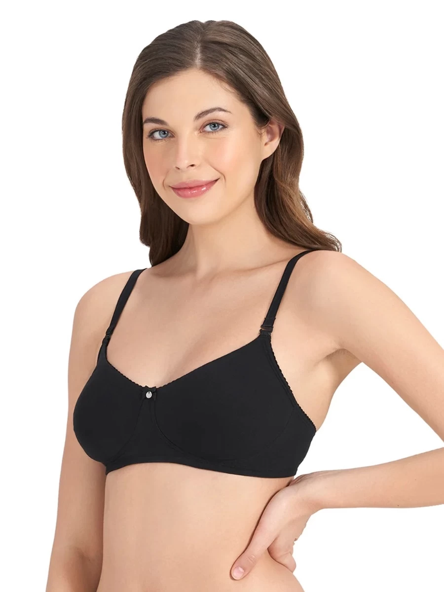 Amante Black Moulded Non Padded Wirefree Everyday Bra 5 Amante Black Moulded Non Padded Wirefree Everyday Bra - Image 3