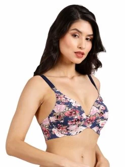 Shyaway HANA Multicolor Garden Print Seamless T-Shirt Bra -Shyaway side 55