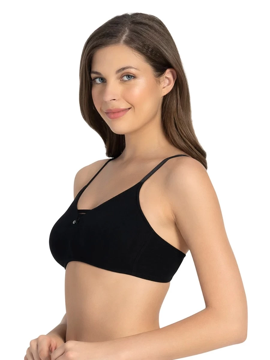 Amante Black Moulded Keyhole Neckline Everyday Bra 5 Amante Black Moulded Keyhole Neckline Everyday Bra - Image 3