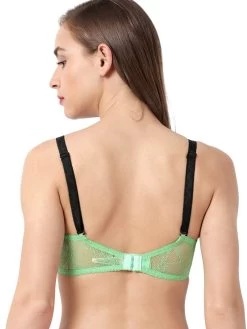 Susie Light Green Contrast Strap Full Lace Wirefree Bra 11 Susie Light Green Contrast Strap Full Lace Wirefree Bra -Shyaway sk004 lightgreen 03