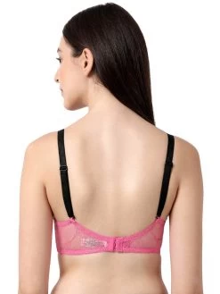 Susie Milkshake Contrast Strap Full Lace Wirefree Bra -Shyaway sk004 milkshake 03