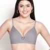 Susie Wind Chime Grey Everyday Cotton Padded Wirefree T-shirt Bra