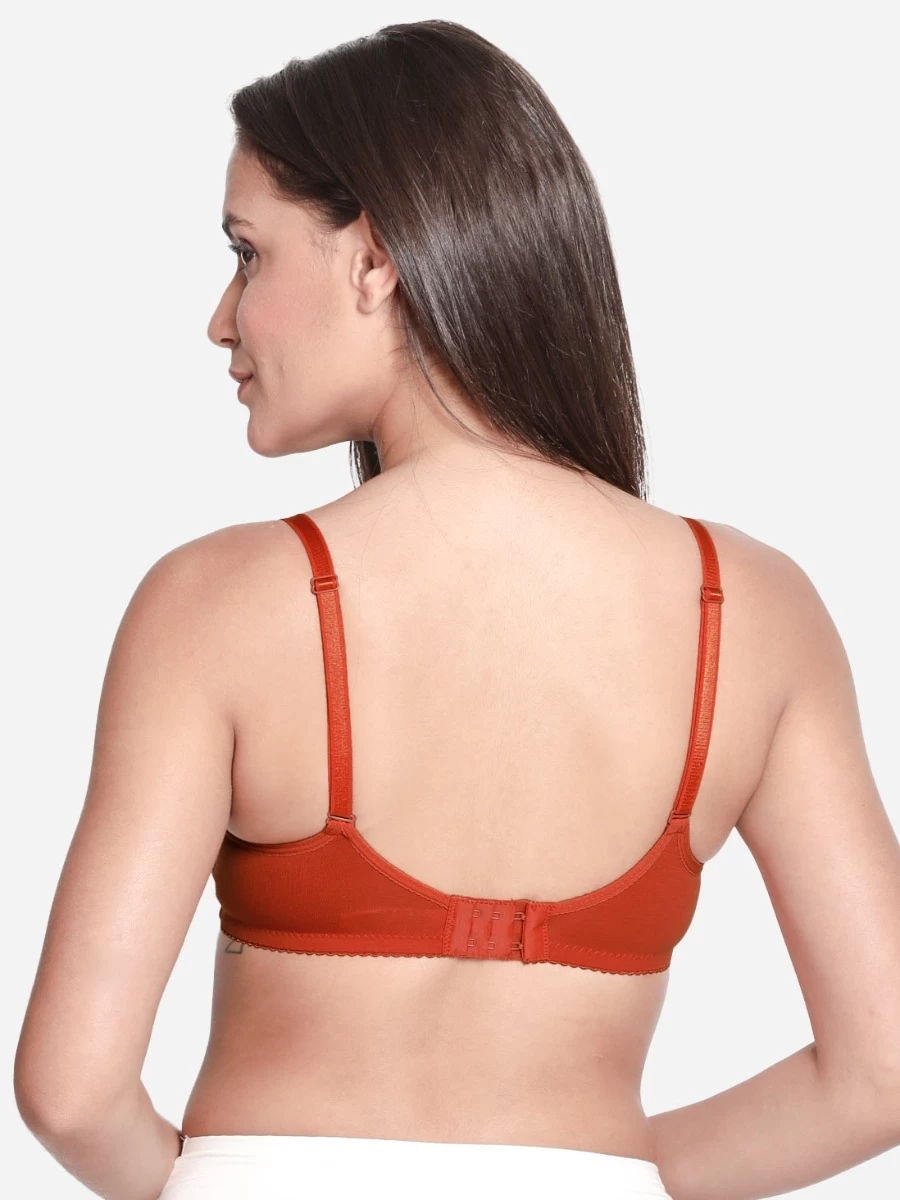 Susie Orange Everyday Cotton Padded Wirefree T-shirt Bra 7 Susie Orange Everyday Cotton Padded Wirefree T-shirt Bra - Image 5