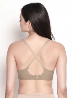 Susie Wheat Skin Side Encircled 3/4th Coverage Everyday Bra 11 Susie Wheat Skin Side Encircled 3/4th Coverage Everyday Bra -Shyaway sli1002 wheatskin back03