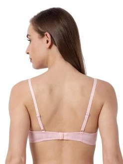 Susie Baby Pink Melange Moulded Underwired Everyday Bra -Shyaway sq1006 babypink 03