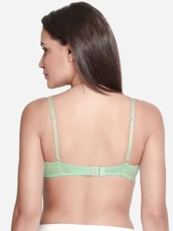 Susie Mint Green Melange Padded Wired T Shirt Bra -Shyaway sq10073 mintgreenmelange 04