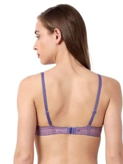 Susie Purple Melange Padded Wired T Shirt Bra -Shyaway sq10074 purplemelange 03