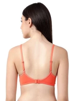 Susie Orange All Day Comfort Padded Everyday Bra -Shyaway sq1012 orange 03