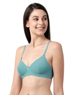 Susie Dusty Blue All Day Comfort Padded Everyday Bra -Shyaway sq1017 dustyblue 02