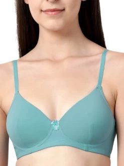 Susie Dusty Blue All Day Comfort Padded Everyday Bra -Shyaway sq1017 dustyblue 04