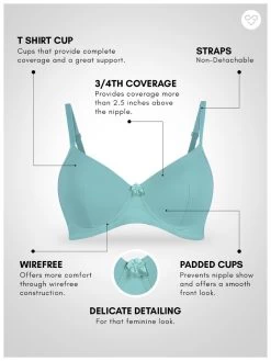 Susie Dusty Blue All Day Comfort Padded Everyday Bra -Shyaway sq1017 dustyblue 5