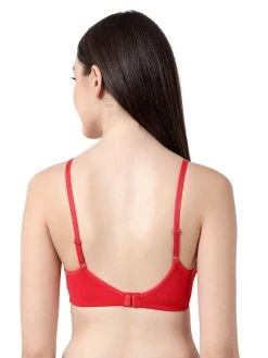 Susie Red All Day Comfort Padded Everyday Bra -Shyaway sq1018 red 03