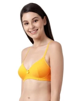 Susie Yellow Casual Padded Everyday Bra -Shyaway sq1093 yellow 02
