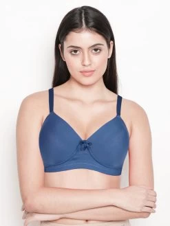 Taabu Dejavu Blue Padded Wirefree Everyday T Shirt Bra