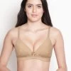 Taabu Buff Skin Lace Cup Padded Wirefree Bra -Shyaway st014 buff 01