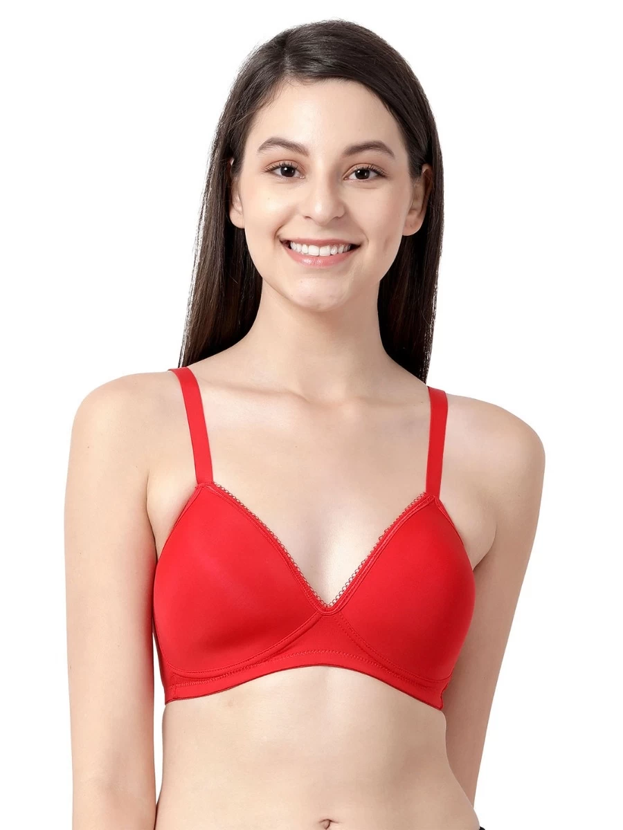 Taabu Lava Red Everyday Seamless Cup Wirefree T-shirt Bra 3 Taabu Lava Red Everyday Seamless Cup Wirefree T-shirt Bra