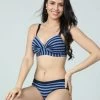 Taabu Azurine Blue Stripe Cotton Lingerie Set 1 Taabu Azurine Blue Stripe Cotton Lingerie Set -Shyaway stls021 azurineblue