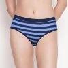 Taabu Azurine Blue Low Waist Striped Bikini Panty -Shyaway stp021 azurineblue front