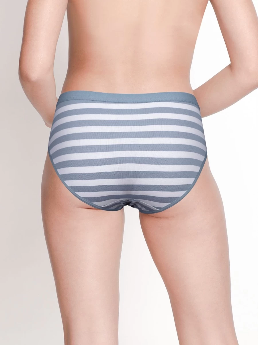 Taabu Windsurfer Blue Low Waist Striped Bikini Panty 4 Taabu Windsurfer Blue Low Waist Striped Bikini Panty - Image 2