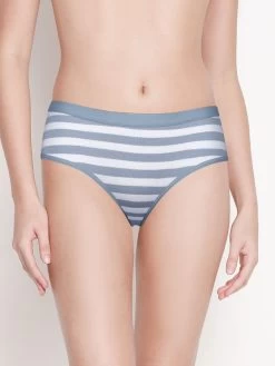 Taabu Windsurfer Blue Low Waist Striped Bikini Panty