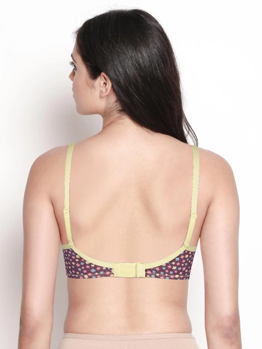 Susie Mauve Maple Leaf Printed Everyday Bra 5 Susie Mauve Maple Leaf Printed Everyday Bra - Image 3