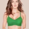 Susie SPECTRA Green Soft Wirefree Three Part Cup Unpadded Everyday Bra -Shyaway su162 green