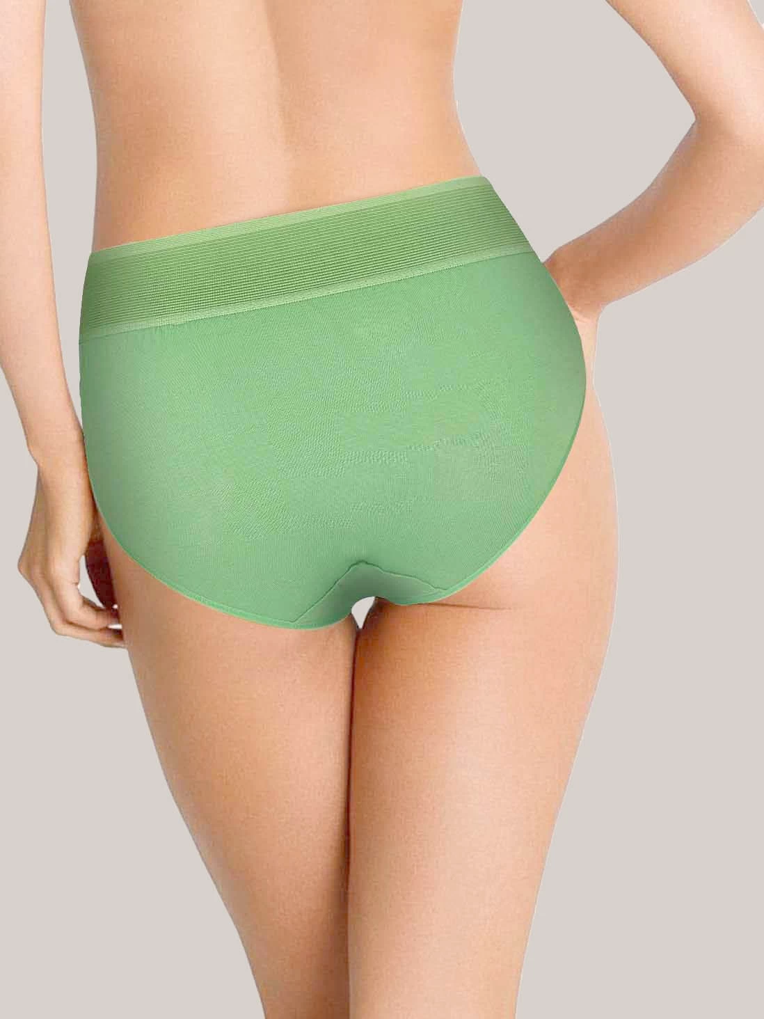 Susie Green Solid Cotton High Waist Hipster Panty 4 Susie Green Solid Cotton High Waist Hipster Panty - Image 2