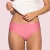 Susie Candy Pink Jacquard Cotton Bikini Panty -Shyaway su412p candypink 1