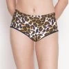 Susie Navy Blue Animal Printed Full Coverage Hipster Panty