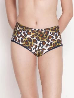 Susie Navy Blue Animal Printed Full Coverage Hipster Panty