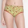 Susie Green Red Floral Print Full Coverage Hipster Panty