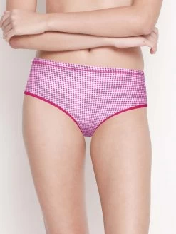 Susie Candy Print Check Print Full Coverage Hipster Panty