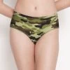 Susie Military Green Camaflouge Print Full Coverage Hipster Panty