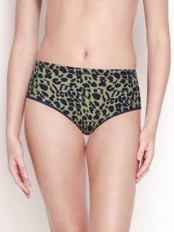 Susie Blue Green Abstract Print Full Coverage Hipster Panty