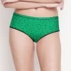 Susie Kelly Green Polka Dot Full Coverage Hipster Panty
