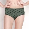 Susie Grey Green Star Printed Hipster Panty