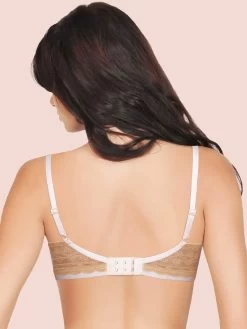 Susie Nude Lace Winged Underwired T-Shirt Bra -Shyaway susie nude lace winged underwire t shirt bra