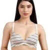 Shyaway HANA White Black Stripe Print Seamless T-Shirt Bra -Shyaway sy91005 whiteblack 1