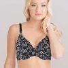 Shyaway HANA Black Geometric Print Seamless T-Shirt Bra