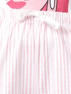 Shyaway White Pink Pretty Woman Print Nightwear Pyjama Set -Shyaway tgpj 004 white pink 07