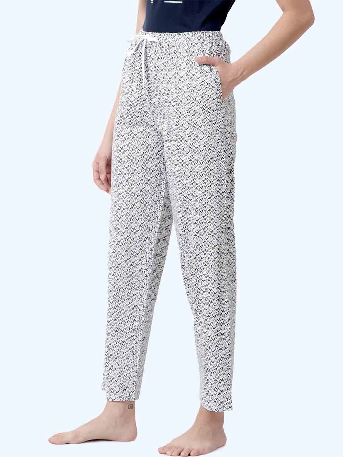 Shyaway Navyblue White Animal Print Nightwear Pyjama Set 7 Shyaway Navyblue White Animal Print Nightwear Pyjama Set - Image 5