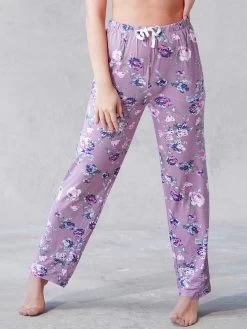 Shyaway Coral Blush FLoral Print Full Length Pyjama Pants