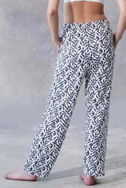 Shyaway Ocean Blue Leaf Print Full Length Pyjama Pants -Shyaway tgpjb01 oceancavern 3