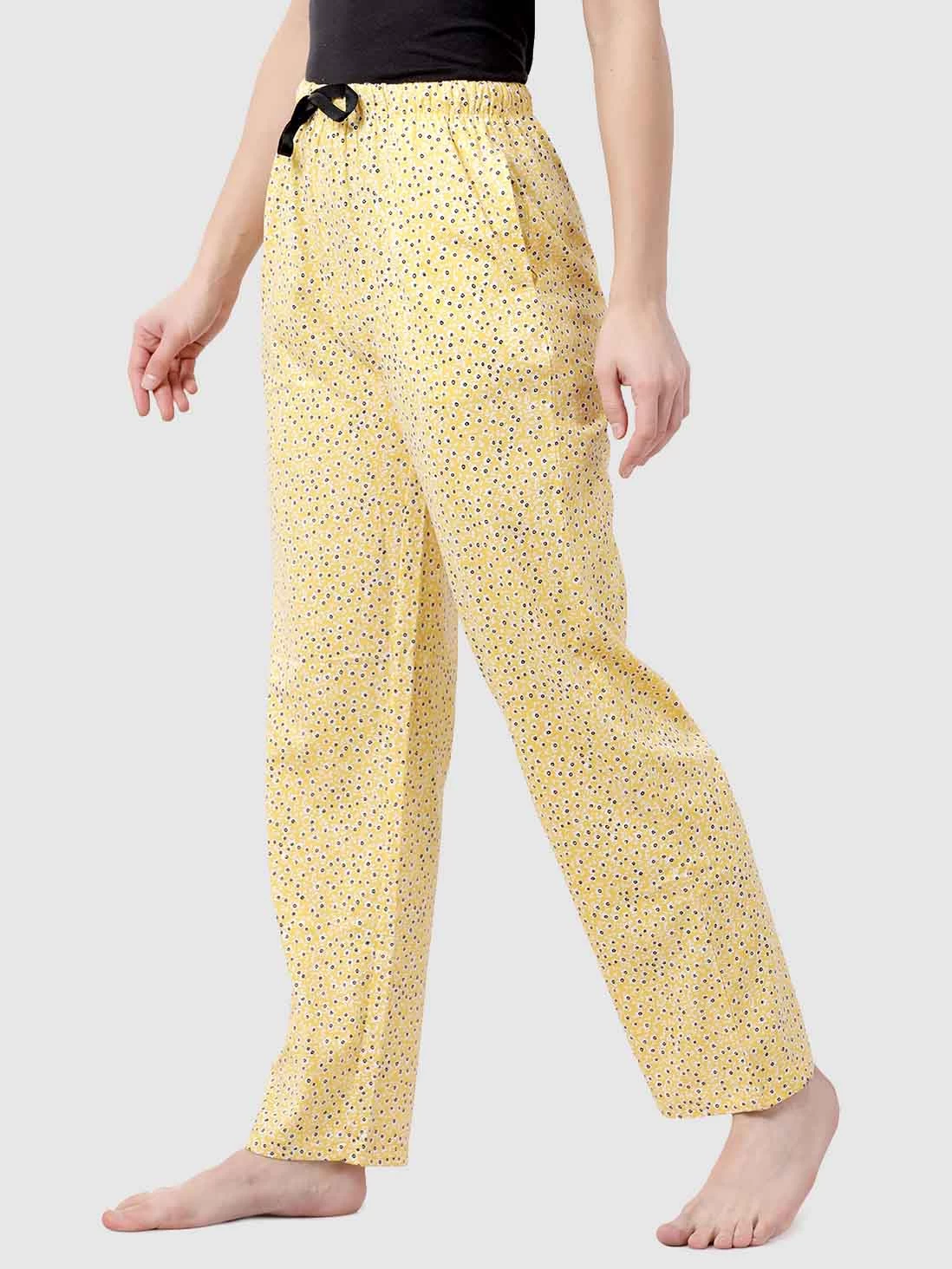 Shyaway Yellow Printed Nightwear Pyjama Pant 4 Shyaway Yellow Printed Nightwear Pyjama Pant - Image 2